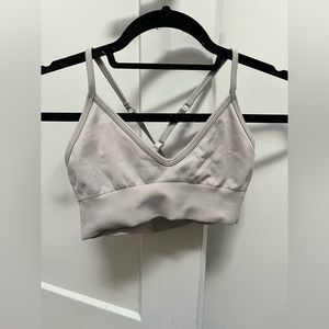 Lululemon X the class gray sports bra
